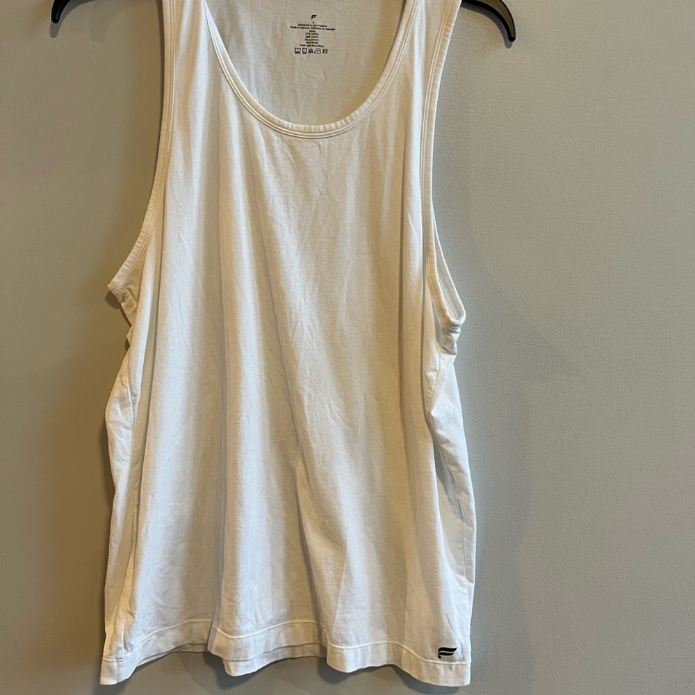 Fabletics White Tank Top women’s small